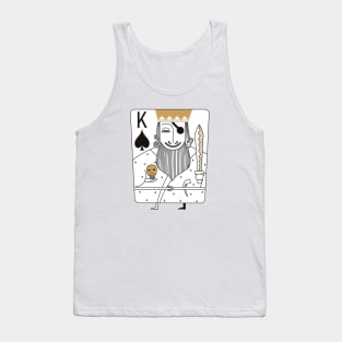 King of spades card love couple valentines Tank Top